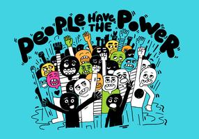 people power illustration vector