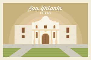 San Antonio Postcard Vectors