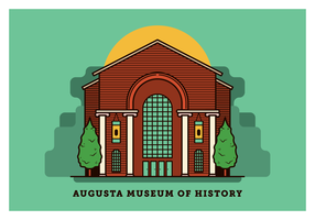 Augusta Georgia Postcard Vector