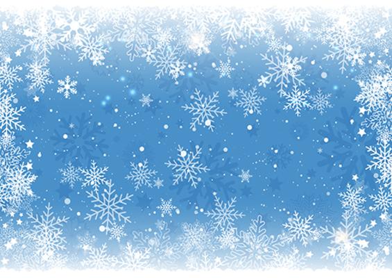 blue snowflakes background