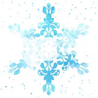 Watercolour snowflake  vector