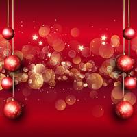 Christmas baubles background  vector