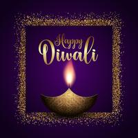 Glittery Diwali background vector