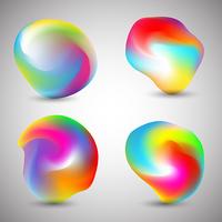 Abstract colourful shapes vector