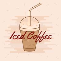 Iced Coffee Vector 