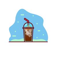 Iced Coffee Vector