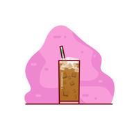 Iced Coffee Illustration vector