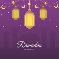 Flat Ramadan Vector Background