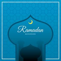 Flat Ramadan Vector Background