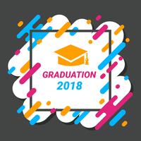 Graduation Card Template Vector