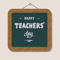 Teacher's Day Greeting Illustration Vector