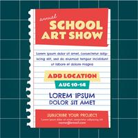 School Art Show Invitation vector