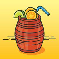 Cantaritos Cocktail Illustration vector