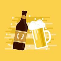 Imperial Pale Ale Beer Vector Illustration