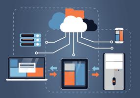 Cloud Engineers Vector Design