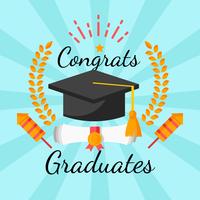 Graduation Template Design Vector 