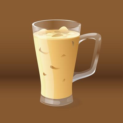 Realistic Iced Coffee Vector