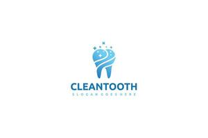 Clean Tooth Logo vector