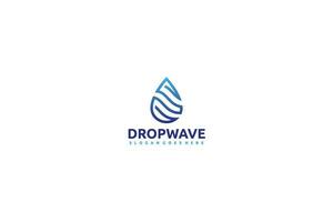 Wave Drop Logo vector