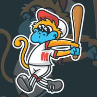 Baseball Mascot Vector Illustration