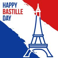 Feliz día de la Bastilla vector