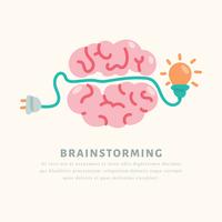 Brain Having An Idea vector