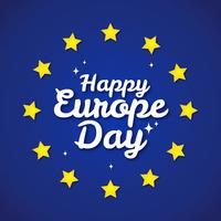 Feliz día de Europa vector