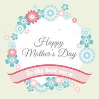 Vector Mother's Day Greeting Card