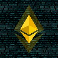 Fondo de red Ethereum vector