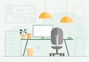 Vector Designer's Room Illustration