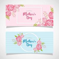 Happy mothers day banner vector