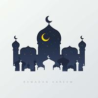 Ilustración de fondo de Ramadán vector