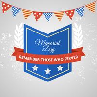 Decoraciones de Vector de Memorial Day