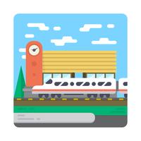 Estación de ferrocarril vector