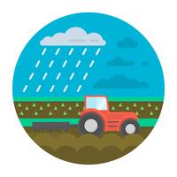 Flat Farm Illustration vector