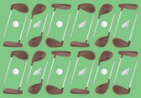 Unique Vintage Golf Pattern Vectors