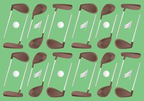 Vectores únicos del patrón del golf de la vendimia