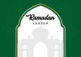 Mezquita Ramadán de fondo vector