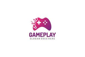 simple minimalist gamepad joystick gaming logo design 8569882 Vector Art at  Vecteezy