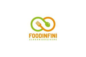 Infinity Food Logo vector