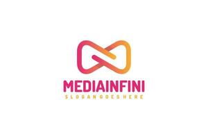 Logotipo de Media Infinity vector