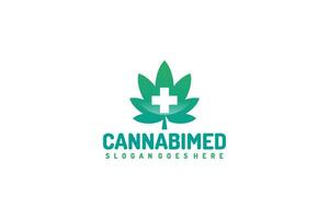 Logotipo de Cannabis medicinal vector