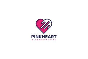 Logotipo de Pink Heart vector