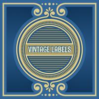 Vintage Labels Circle Frame Vector