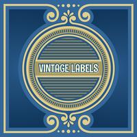 Vintage Labels Circle Frame Vector