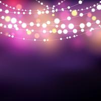 String lights background vector