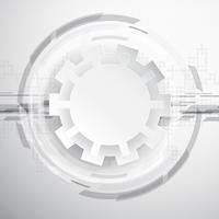 Abstract technology background with gears vector