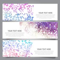 Banners vector abstracto