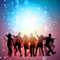 Party crowd background vector