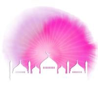 Watercolour Ramadan background vector